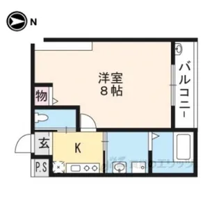 GladvisKuramaguchi【3階】の間取り