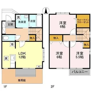 ピュールM【1階】の間取り