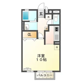 エクレール【1階】の間取り