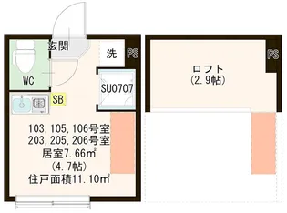 桜テラス荒川【1階】の間取り