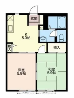 フレグランス金沢【2階】の間取り