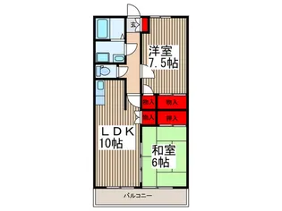 プランヴェールトロワ【1階】の間取り
