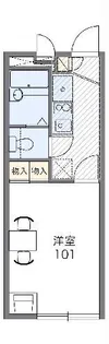 レオパレス上り屋敷ツキミ【2階】の間取り