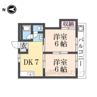 荒川マンション【2階】の間取り