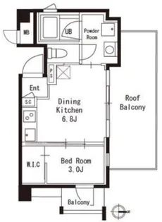 カスタリア尾山台【2階】の間取り