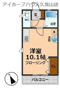 フラットJ【1階】の間取り