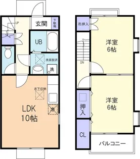グラントス西ノ宮 Cの間取り