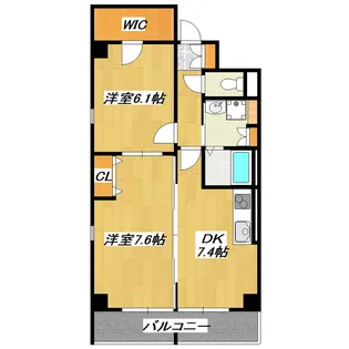 グランシャリオ篠崎【1階】の間取り