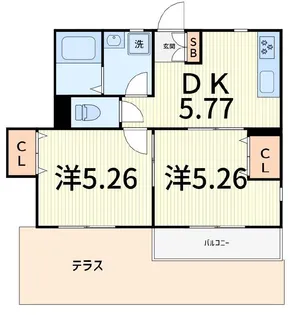 メゾン・エーレ柴又【1階】の間取り