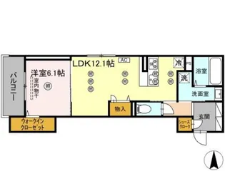 シエロアスール【3階】の間取り