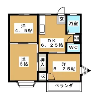 あすかヒルズ【1階】の間取り