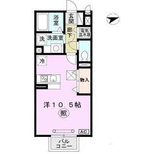 HITOMI DORMITORY【1階】の間取り