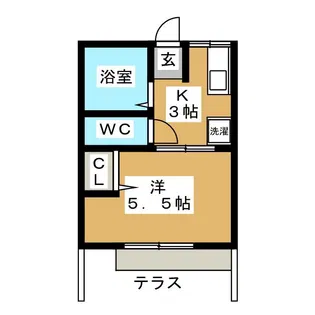 プラネット駒【1階】の間取り