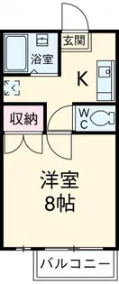 ロイヤルコーポ弐番館【2階】の間取り