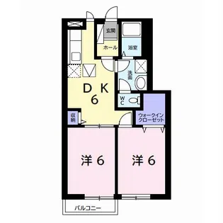 プレデュリーヴ【1階】の間取り