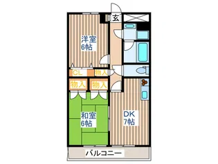 メルベイユ柳生【3階】の間取り