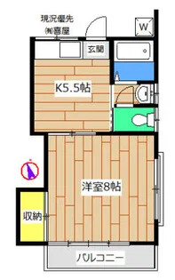 畑ハイツ【1階】の間取り
