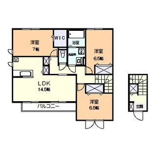サンフラット湘南I【2階】の間取り