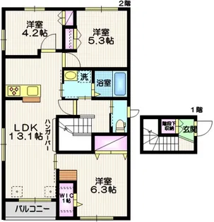 MKレジデンスI【2階】の間取り