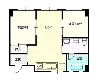 岡山県岡山市南区南輝1【マンション】の間取り