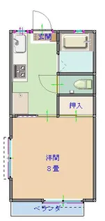 ドミール 桧山【1階】の間取り