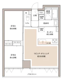 グランファミーユ【4階】の間取り