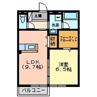 大間々パナハイツ【2階】の間取り