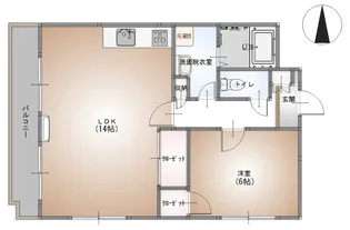 セレスティアル新居浜【4階】の間取り