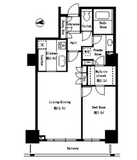 パークタワー芝浦ベイワード アーバンウイング【22階】の間取り