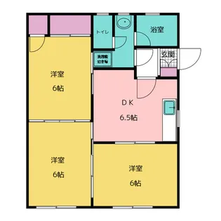 コーポ潤井川A【1階】の間取り