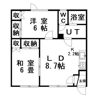 コーポ翠【1階】の間取り
