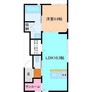 LiVALL(リヴォール)【2階】の間取り