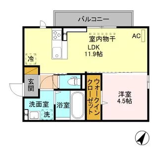 エスポワール寺尾台 A101【1階】の間取り