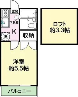 メゾンケームV【2階】の間取り