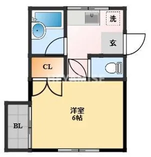 ハイツエコー【1階】の間取り