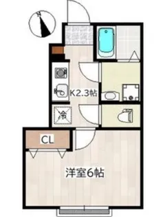 ホワイトローズI【2階】の間取り