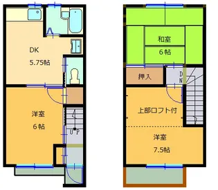 ウッディハイツBの間取り