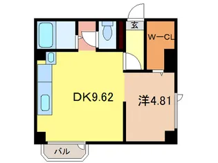 ド・フールネス716【2階】の間取り