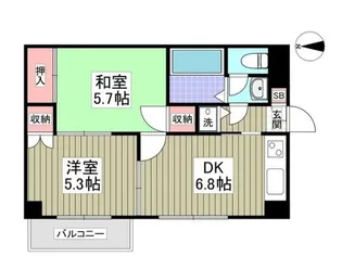 HILLSIDE東川口【1階】の間取り