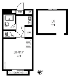 国立ファニー【1階】の間取り
