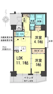 岡山県岡山市北区今4【マンション】の間取り