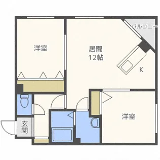 ハピネス福住【2階】の間取り