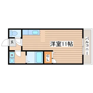 ホットハウス川内II【2階】の間取り