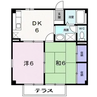 ルーチェ上宗方【1階】の間取り
