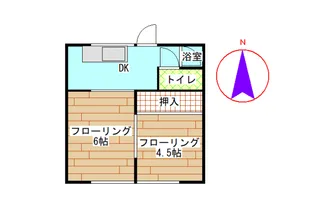 コーポ岡崎【1階】の間取り