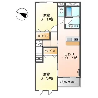 神奈川県小田原市穴部【アパート】の間取り