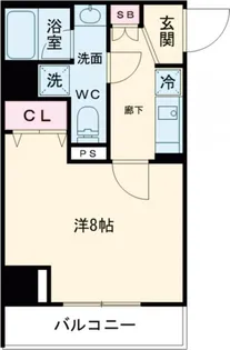 クオリタス押上【3階】の間取り