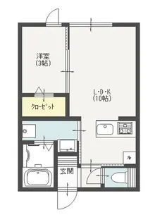 The Luxury One(ザ ラグジュアリー ワン)【2階】の間取り