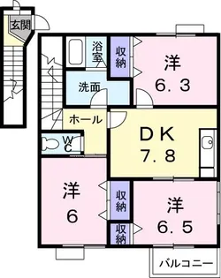 香川県高松市太田下町【アパート】の間取り