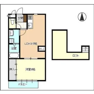 メゾンシンデレラ【2階】の間取り